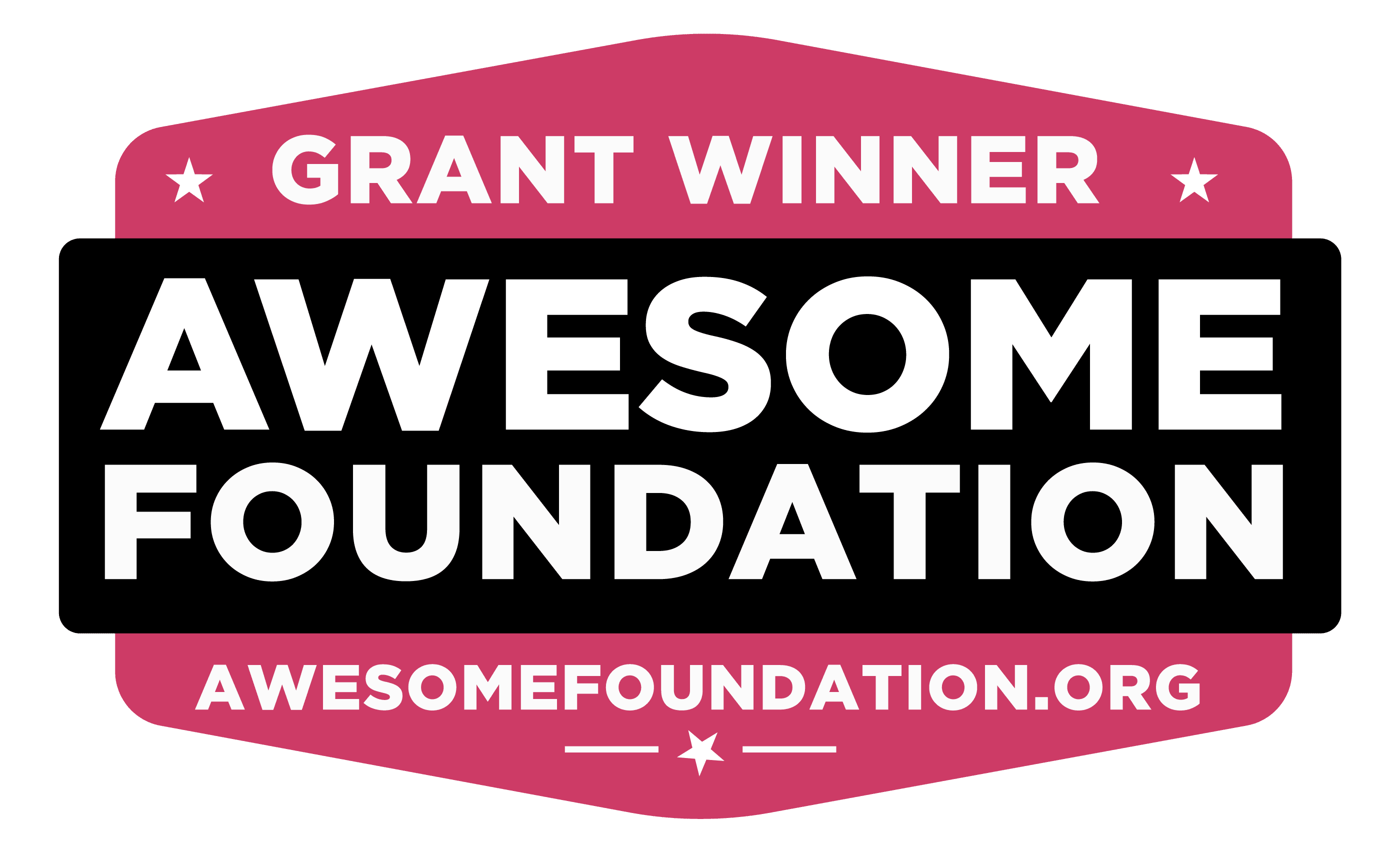 The Awesome Foundation grant winner badge